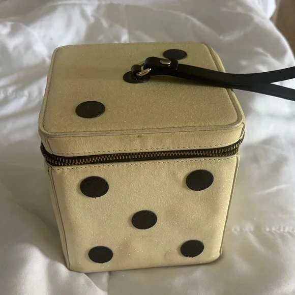 Kate Spade Cream and Black Dice Wristlet - Picture 2 of 4